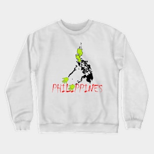 A funny map of Philippines Crewneck Sweatshirt